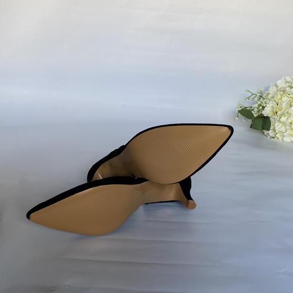 SHEIN Black fabric low heels, pumps, court shoes, kitten heels - Picture 4 of 6